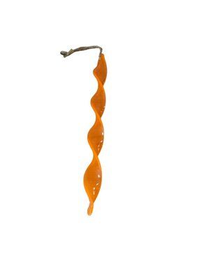 Orange Windsicle Spiral Twister Acrylic Hanging Wind Spinner Fairies 10 Inch